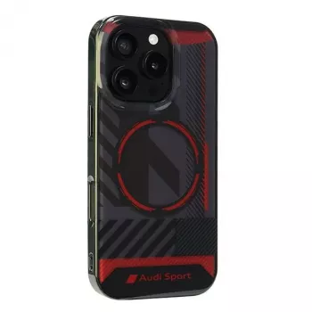 Coque rigide MagSafe Audi IML Sport pour Apple iPhone 16 Pro 6,3 pouces noire