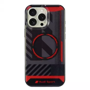 Coque rigide MagSafe Audi IML Sport pour iPhone 16 Pro Max 6,9 pouces - noire