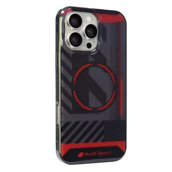 Coque rigide MagSafe Audi IML Sport pour iPhone 16 Pro Max 6,9 pouces - noire