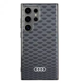 Coque rigide MagSafe Audi IML Stitching Pattern pour Samsung Galaxy S24 Ultra S928 noire AU-IMLMS24U-Q5/D3-BK