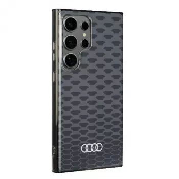 Coque rigide MagSafe Audi IML Stitching Pattern pour Samsung Galaxy S24 Ultra S928 noire AU-IMLMS24U-Q5/D3-BK