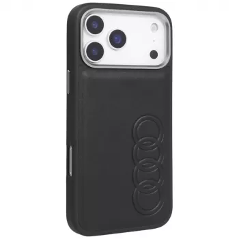 Coque MagSafe Audi TT en similicuir pour iPhone 17 Pro Max noir