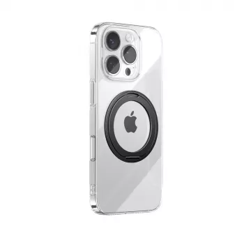 Coque ultra-fine MagSafe JOYROOM JR-16JL6 pour iPhone 16 Pro Max avec support annulaire rotatif à 360° - Noir