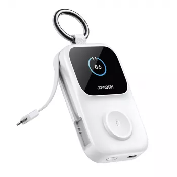 Batterie externe avec chargeur de montre sans fil Joyroom JR-W19 5000 mAh Blanc