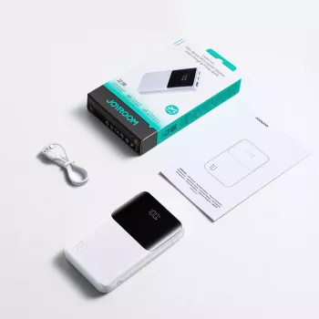 Batterie externe Joyroom JR-QP191 Star Series Mini 10000 mAh 22,5W avec écran numérique Blanc