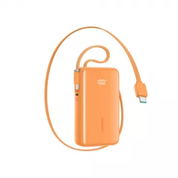 Batterie externe Joyroom JR-PR2L 35W 10000mAh avec câbles USB-C intégrés - orange