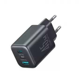 Chargeur secteur USB-C Lightning USB-A Joyroom JR-TO1 GaN 45W - Noir