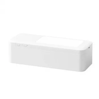 Support de téléphone multifonction USAMS avec anneau lumineux LED, blanc, ZB26501 (US-ZB265)