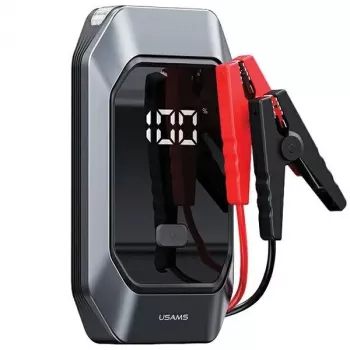 Batterie externe de démarrage USAMS 8000mAh avec lampe torche LED noire ZB284ZDB01