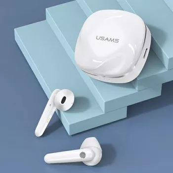 Écouteurs true wireless stéréo Bluetooth 5.0 USAMS SDseries BHUSD01, blancs