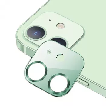 Verre de lentille d'appareil photo USAMS pour iPhone 12 métal vert/vert BH703JTT04 (US-BH703)
