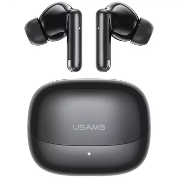 Écouteurs true wireless Bluetooth USAMS IF27 avec ENC, IPX4, batterie 30h, blancs