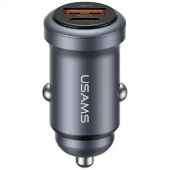 Chargeur de voiture USAMS 30W USB-A USB-C CC322