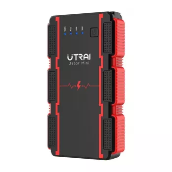 Démarreur de voiture UTRAI JS Mini 1000A crête 10000mAh 12V avec USB-C PD 18W, lampe torche LED