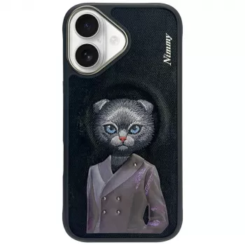 Coque MagSafe Nimmy Magnetic Fashion Cute Pet pour iPhone 16, noire