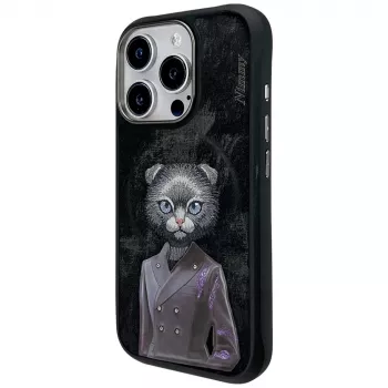 Coque Nimmy Magnetic Fashion Cute Pet pour Apple iPhone 16 Pro Max, noire
