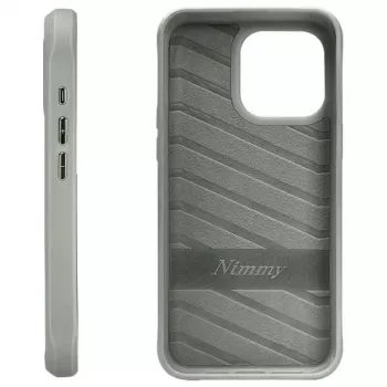 Coque arrière Nimmy pour Apple iPhone 15 Pro 6,1 pouces, gris Glasses Cool Cat