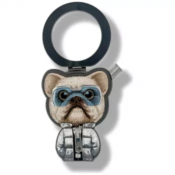 Organiseur de câbles magnétique Nimmy Cool&Cute2.0 Dog noir