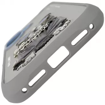 Coque Nimmy Glasses Cool Dog pour iPhone 17, gris