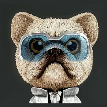 Coque arrière Nimmy Cool&Cute 2.0 Dog pour Apple iPhone 17, noire