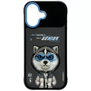 Coque Nimmy Cool&Cute 2.0 Wolf pour Apple iPhone 17, noire