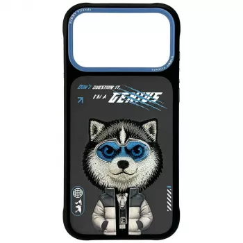 Coque Nimmy Cool&Cute 2.0 Wolf pour Apple iPhone 17 Pro Max, noire