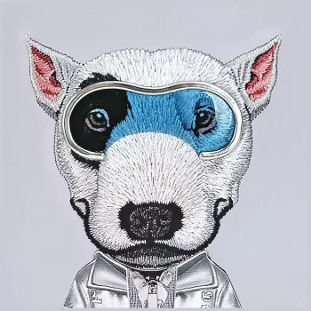 Coque Nimmy Cool&Cute 2.0 Dog pour iPhone 17, grise