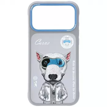 Coque Nimmy Cool&Cute 2.0 Dog pour iPhone 17 Pro, gris