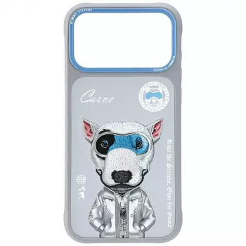 Coque Nimmy Cool&Cute 2.0 Dog pour Apple iPhone 17 Pro Max, gris