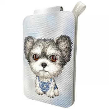 Support porte-téléphone magnétique Nimmy New Big-Eye Cute Pets 2.0 Dog, gris