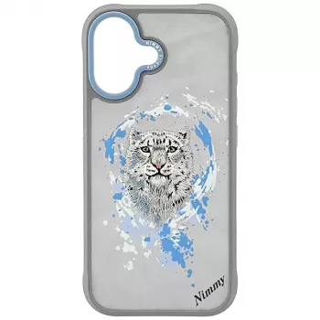 Coque MagSafe Nimmy Pantera pour iPhone 17, gris clair