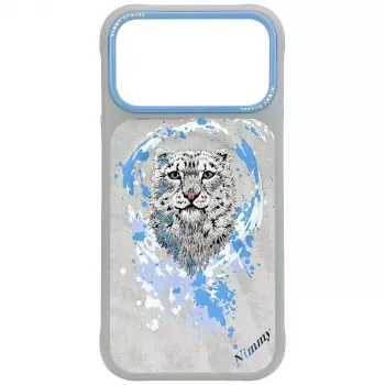 Coque MagSafe Nimmy Pantera pour Apple iPhone 17 Pro, gris clair