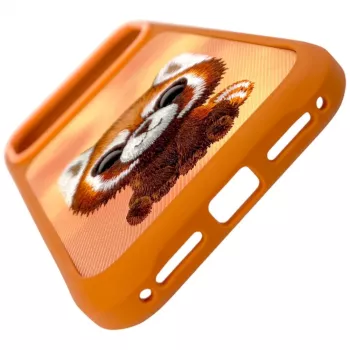 Coque Nimmy Big Eyed Pet 2.0 Raccoon pour Apple iPhone 17 Pro orange