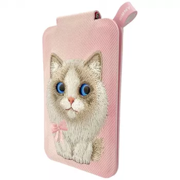 Support porte-téléphone magnétique Nimmy New Big-Eye Cute Pets 2.0 Cat, rose