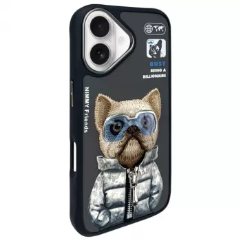 Nimmy Cool&Cute 2.0 Dog étui de protection pour Apple iPhone 16 6,1 pouces noir