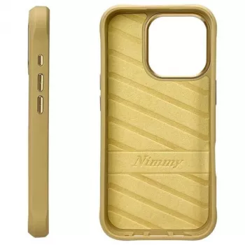 Nimmy BigEyed Pet 2.0 Cat étui pour Apple iPhone 16 Pro 6,3 pouces Khaki