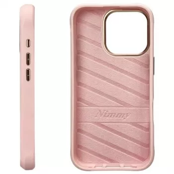 Coque Nimmy Big Eyed Pet 2.0 Cat pour Apple iPhone 16 Pro 6,3 pouces, rose