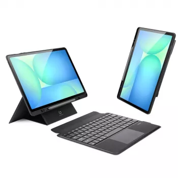 Étui clavier Dux Ducis DK Series pour Samsung Galaxy Tab S10 FE+ (Plus) avec rétroéclairage - noir