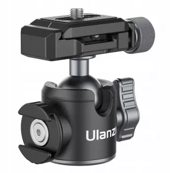 Ulanzi U-80L Rotule 3D avec plateau à fixation rapide Arca-Swiss, charge 20 kg, rotation panoramique 360°, noir