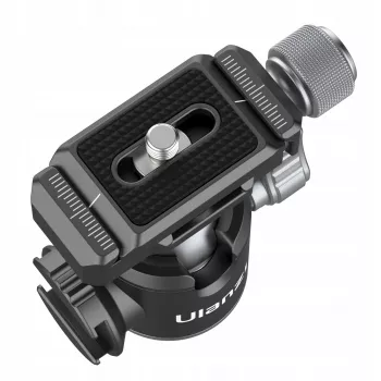 Ulanzi U-80L Rotule 3D avec plateau à fixation rapide Arca-Swiss, charge 20 kg, rotation panoramique 360°, noir