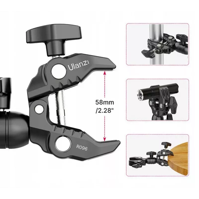 Super clamp Ulanzi R096 avec Magic Arm