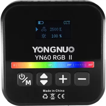 Éclairage vidéo LED Yongnuo YN60 RGB II - WB (2500K - 9900K), noir