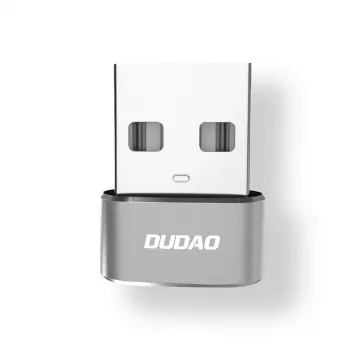 Dudao L16AC USB-A to USB-C Adapter - Space Gray