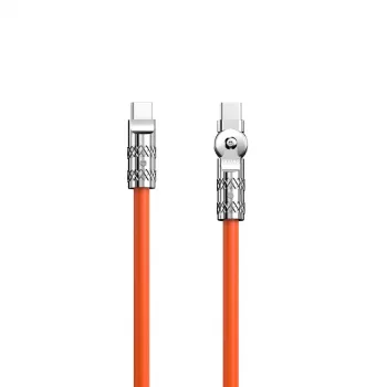 Dudao L24CC USB-C to USB-C Angled Cable 120W 1m 180° Rotation Orange