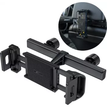 ACEFAST Car Headrest Mount for Phone and Tablet (135-230mm Width) Black (D8 Black)