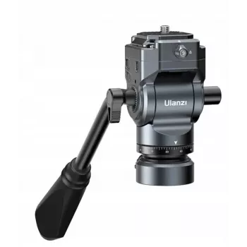 Tête vidéo fluide Ulanzi F38, tête de trépied panoramique 360° à amortissement à l'huile avec plaque rapide Arca-Swiss, charge 3 kg, alliage d'aluminium, noire