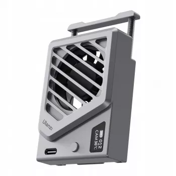 Ventilateur de refroidissement pour appareil photo Ulanzi CA25 pour appareils photo hybrides Sony Canon Fujifilm Nikon Panasonic, argent