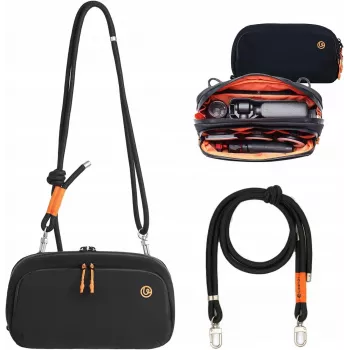 ULANZI YY08 Sac bandoulière pour appareil photo, console de jeu, noir