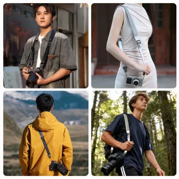 Dragonne anti-emmêlement ULANZI CSS1 à libération rapide U-snap pour appareil photo reflex, 60 kg, argent