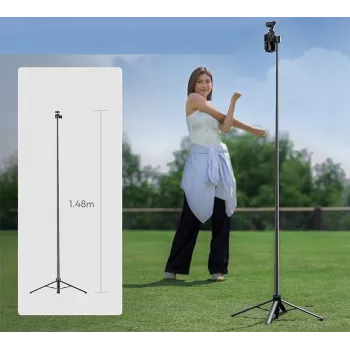 Trépied perche à selfie ULANZI 148cm filetage 1/4 inch pour smartphone appareil photo TT24